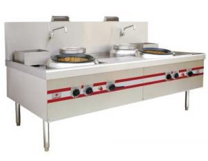 China 2 Burner Range Commercial Gas Stove For Home Chinese Big Wok Type wholesale