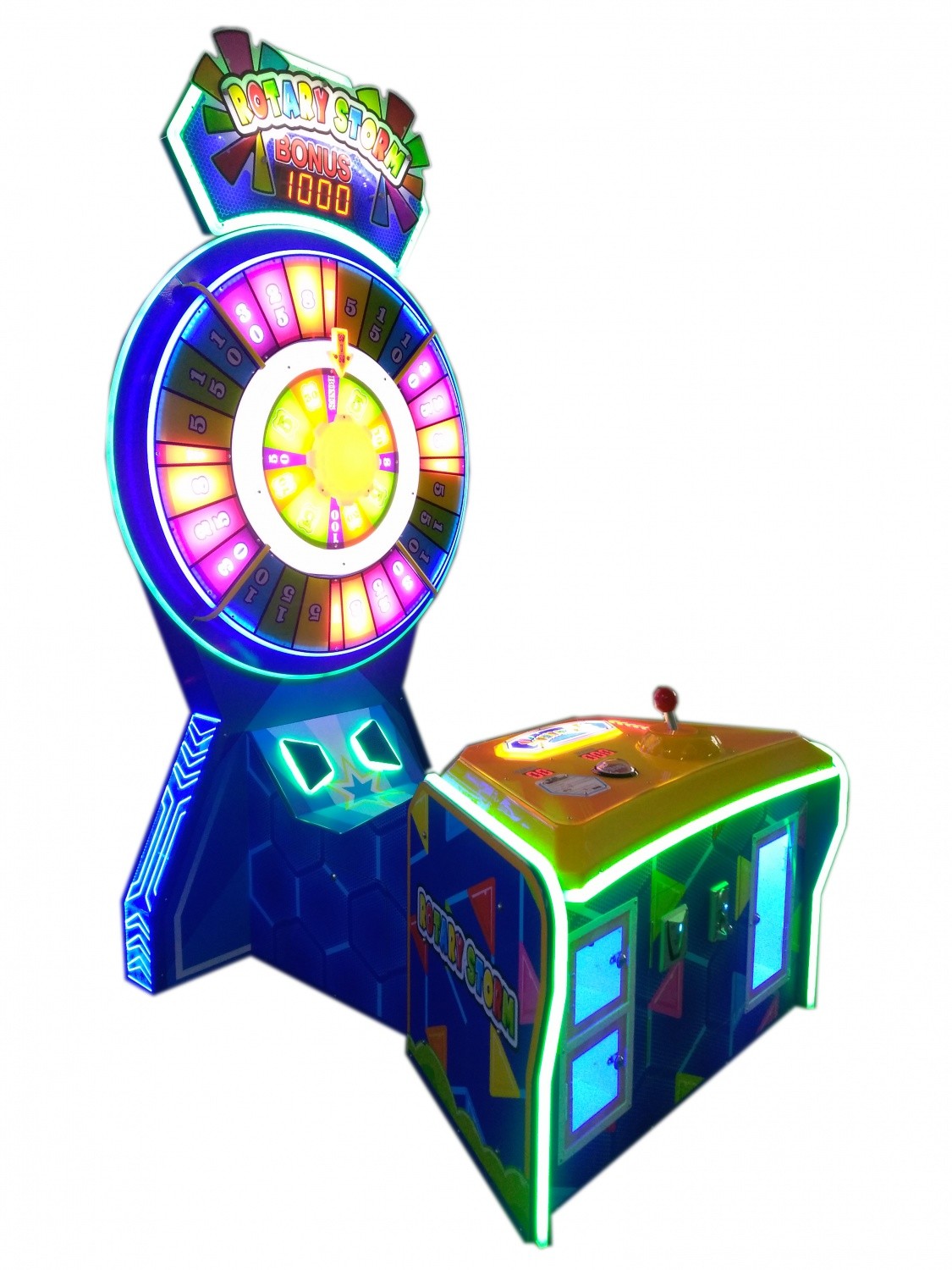 Rotary Storm Wheel Of Fortune Arcade Machine For Ticket Redemption