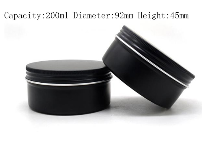 200ml Aluminium Containers For Cosmetics , Cosmetic Metal Tin Box For Lip Blam
