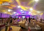 White Aluminum and PVC Luxury Wedding Tents with Solid Sidewalls for 500 People