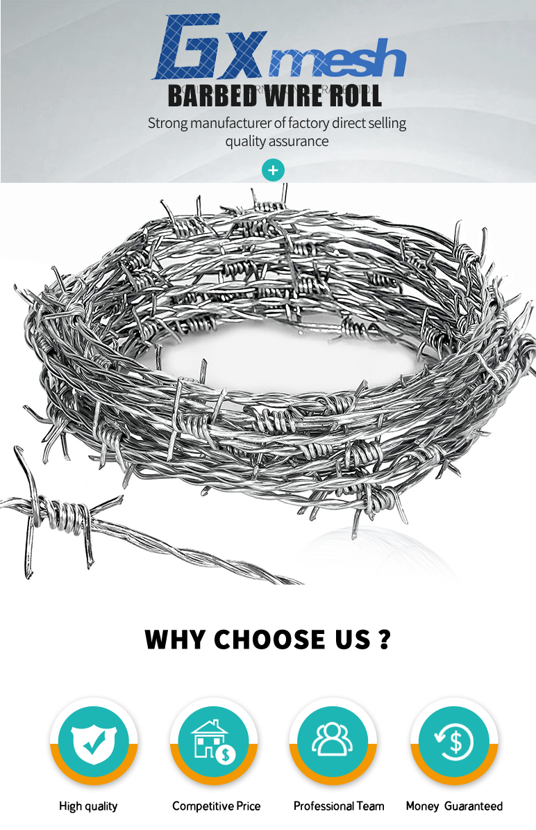 Economical Custom Design hot dip galvanized barbed wire 10kg barbed wire price in bangladesh for security