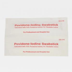 China 10% Povidone - Iodine Professional Iodine Applicator / Gauze Dressings For Hospital WL4005 on sale