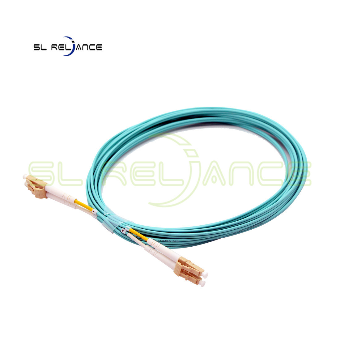 3.0mm Om4 Lc To Lc Fiber Patch Cable duplex fiber patch cord for FTTH