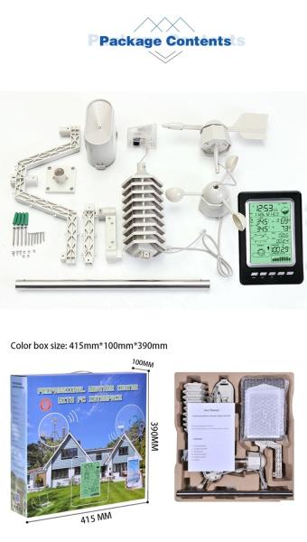 WS3030 Solar Energy Wireless Weather Station Automatic Temperature Measurement