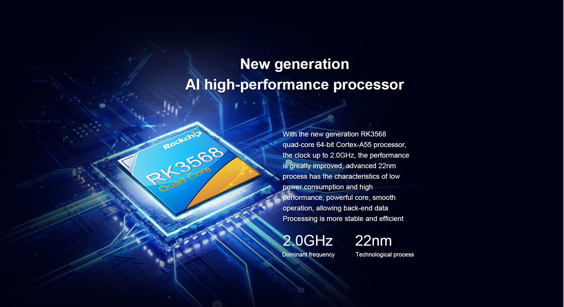 H-3568 Smart HMI Motherboard Mali-G52 2EE Support 1Tops computing power