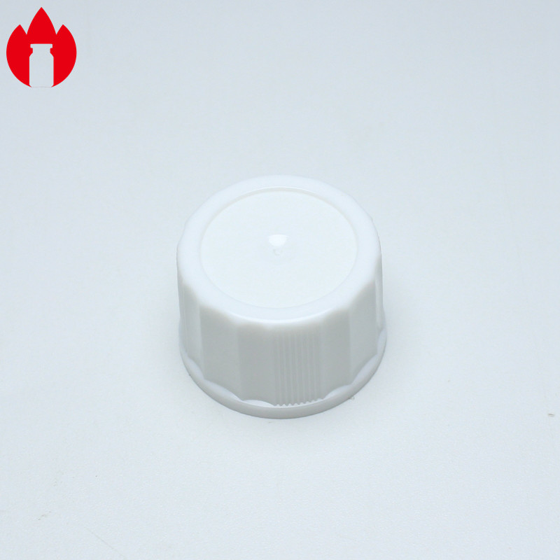 PP White Threaded Pressure Screw Plastic Cap 18mm