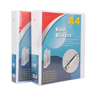 China 3 Ring Lever Arch File Folders PVC Custom Logo A4 Binder Folder for School Office Documents on sale