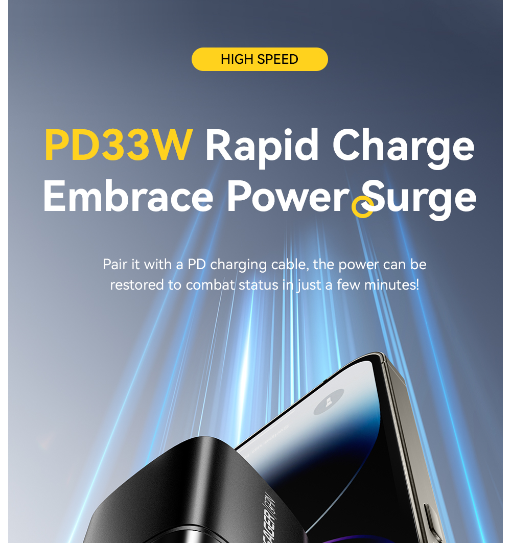 ESSAGER ES-CD45 Series 2 Ports 33W USB-A Wall Charger USB C Fast Charger