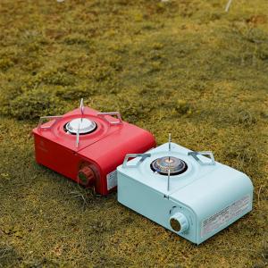 China Picnic Camping Portable Butane Gas Stove 2.5kw Red Light Blue wholesale