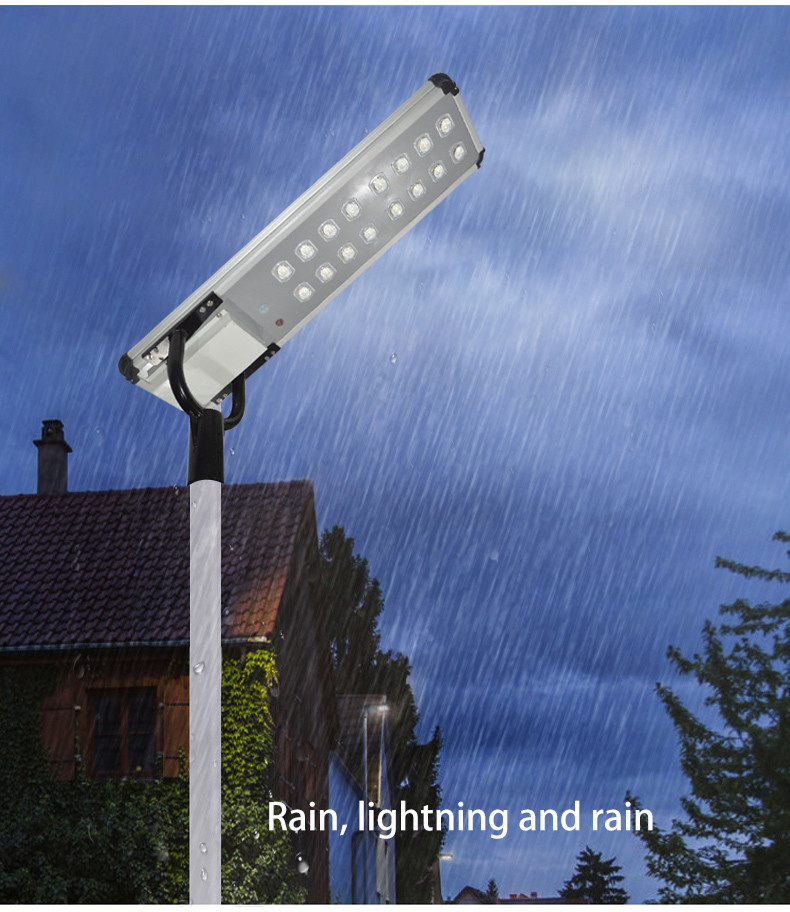 160W Integrated LED Solar Street Light Design 8 Heads Bison Type 717x357x50mm
