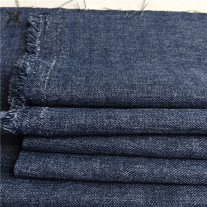 250D Polyester Herringbone Fishbone Pattern Tweed Melange Cloth Fabric