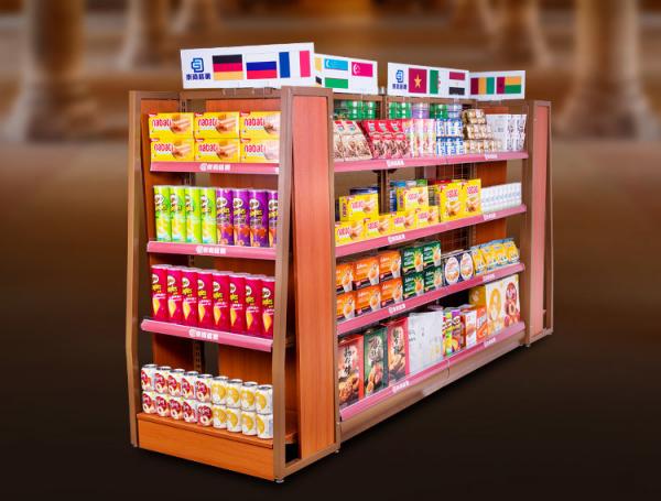 Quality Economical Convenience Store Display Fixtures / Grocery Store Display Racks for sale