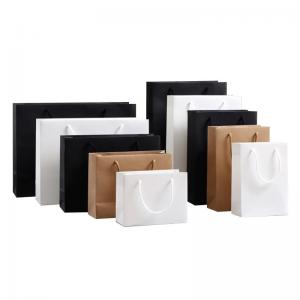 China Carrier Tote Paper Bag Pack of 200 Shopping Kraft Eco Friendly wholesale