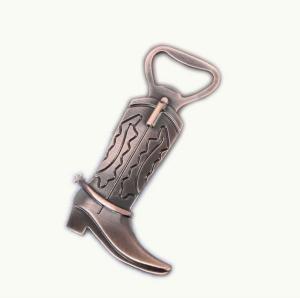 China Cool Innovative wholesale wedding favor, fancy gift, antique copper cow boy boot beer bottle opener wholesale