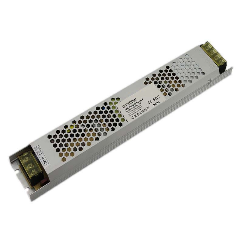 12v 300w Ultra Slim power supply IP20 LED transformer Adapter for LED Light