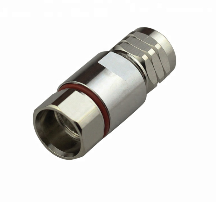 China High quality N type male rf straight connector for 1/2 coaxial feed cable wholesale