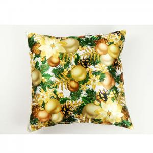 China Outdoor Christmas Satin Throw Pillows Printed Soft Pillow With Removable Washable Stuffing on sale