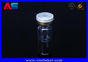 China Grey Rubber 2ml Lab Vials Injection 2ml Glass Bottles With Corks For Peptide clear glass vials wholesale