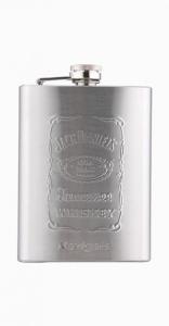 China 8oz sand finish Stainless Steel Hip Flask on sale