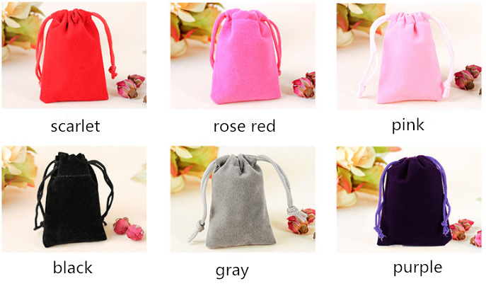 Eco Friendly Polyester Drawstring Sports Bag Small Velvet Bag For Gift Jewelry