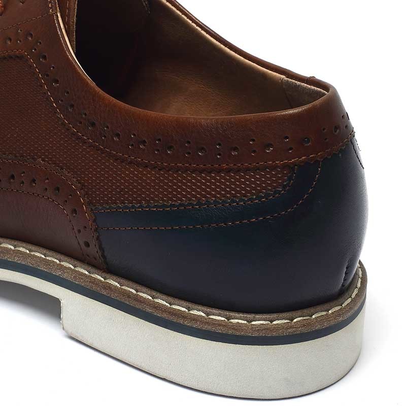Dark Brown Lace Up Anti Odor Breathable Mens Leather Dress shoes