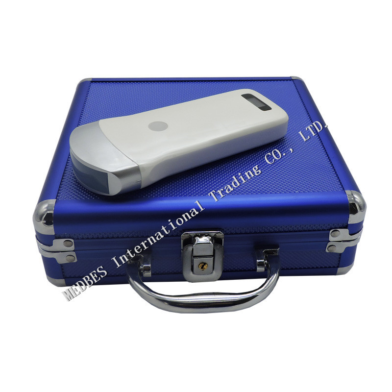 Ipad connecting Wireless Convex Probe Ultrasound Scanner with built-in battery