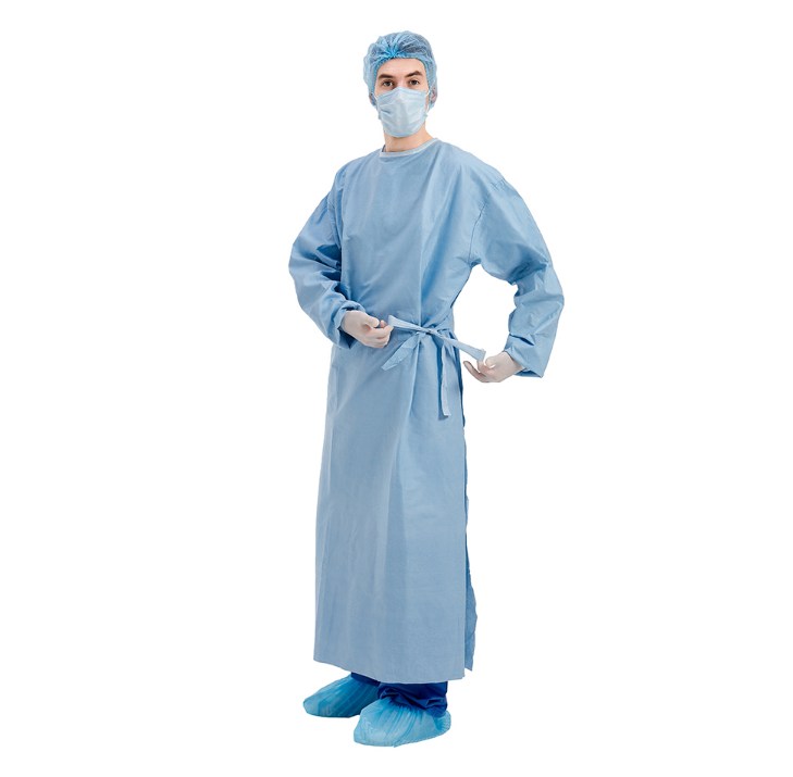OEM Patient Surgery Gown , Non Woven Surgical Gown 115x127cm S