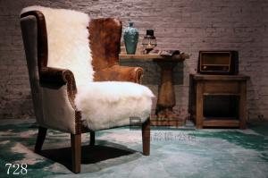 China antique imitation fur chair sofa furniture,#728 wholesale