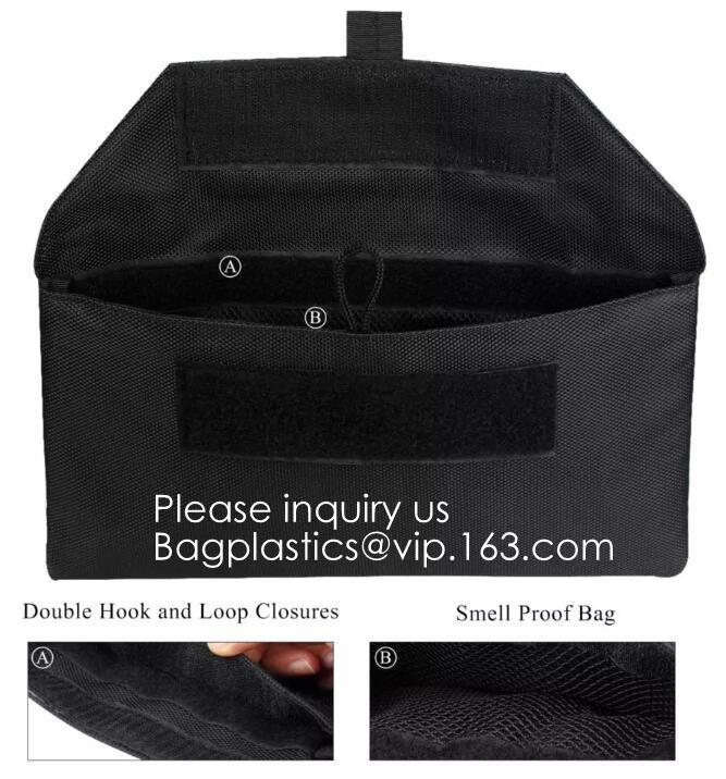 Smell Proof Bag Smell proof Odorless Stash Storage Pouch bag Activated Carbon Lining Bag Smelly Scent in a Carbon