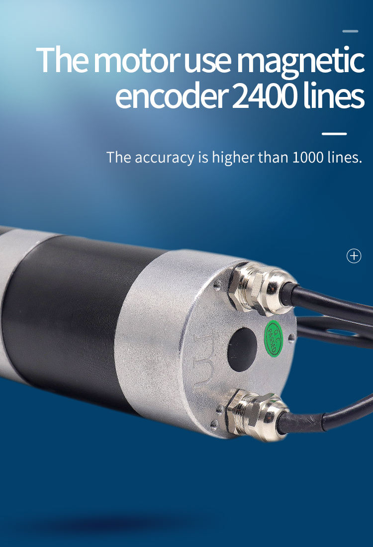 Speed Gate Motors 24 Volt 7.9A 9.3Nm 100RPM 100W with Incremental Encoder