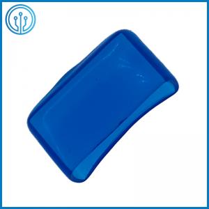 China 5x20mm Glass Ceramic Transparent 30A PVC Fuse Cover Blue ROHS Fuse Holder Block wholesale