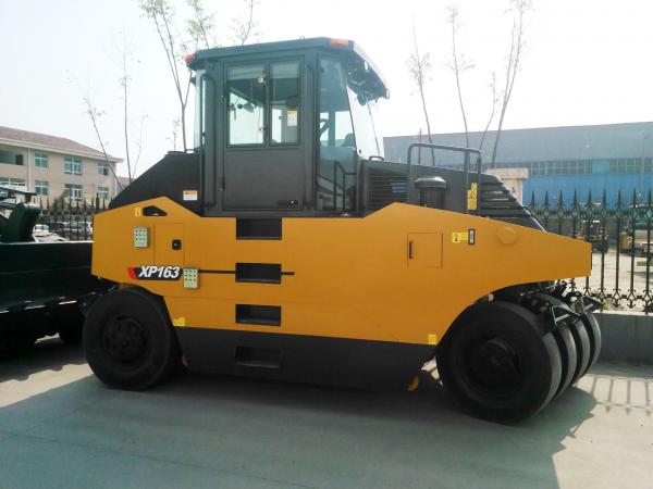 Quality Oriemac XCMG 2 6 Ton Concrete Construction Equipment Rubber Tire Road Roller XP263 Yellow WEICHAI Engine for sale