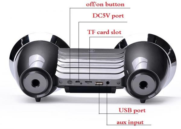 Light Weight Wifi Bluetooth Stereo Speakers Clear Full Range Sound 3D Effect