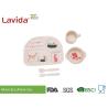 Buy cheap Animal Word Print Firm Bamboo Childrens Dinner Set Biodegradable For Indoor And from wholesalers