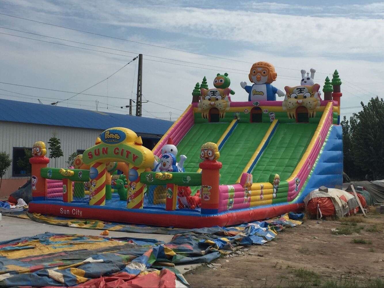 Commercial Inflatable Water Slide Amusement Inflatable Bouncer Castles