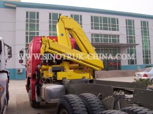 China Reliable Truck Mounted Hoist / LHD 336HP Lorry Mounted Crane For Goods Lift wholesale