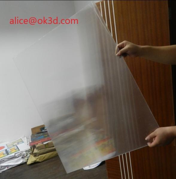 Supply customized best 42LPI board 120x240cm,2mm lens material for 3d and flip lenticular effect by injekt print