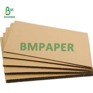 China E Flute Single Wall Corrugated Cardboard Sheets For Brown Coffee Cup Cover wholesale