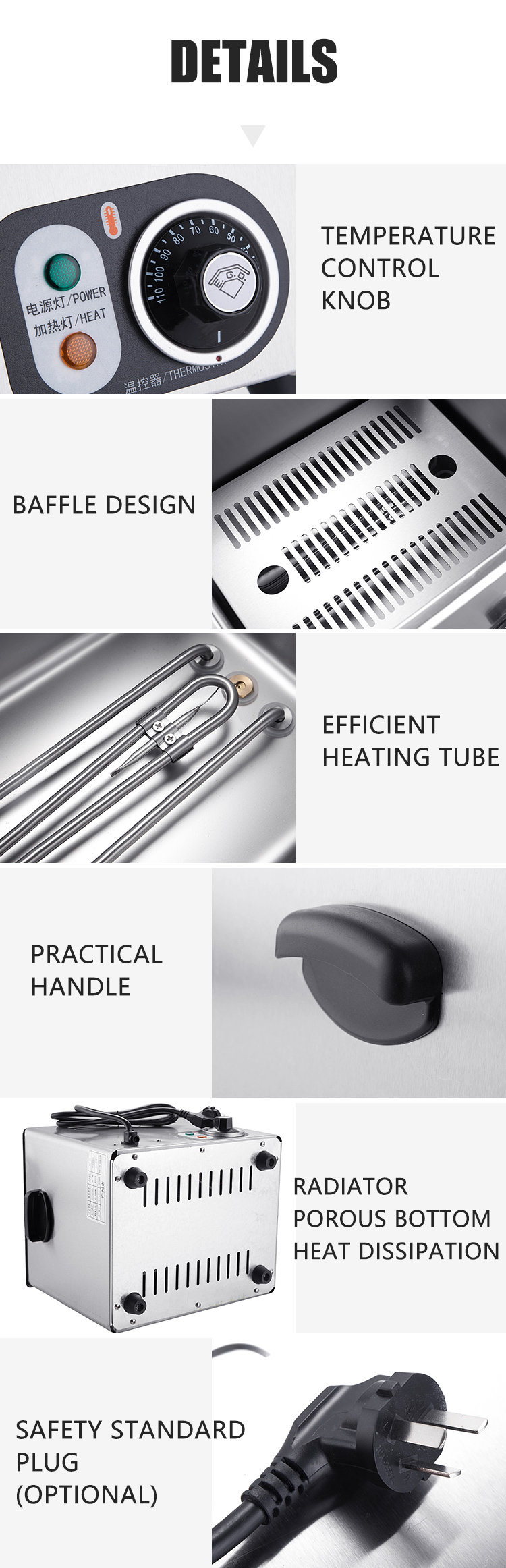 CE Approved Commercial Egg Boiler for Hotel and Restaurant Temperature Range 30-110°