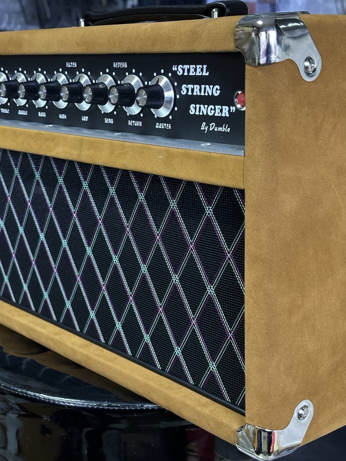 2024 HOT!!! Dumble #002 Version Clone SSS20-Steel String Singer SSS Tube Amp Head 20Watt in Suede Brown with Original Knobs