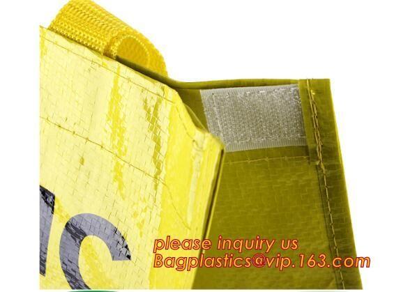 Supermarket Foldable Shopping Bag PP Woven Fabric Reusable Bag,Promotional Customized Printing PP Woven Shopping Bag
