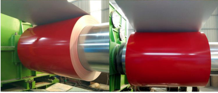 Red Color Coated Aluminum Coil Steel Prepainted Aluminum Coil Cold Rolled Printed