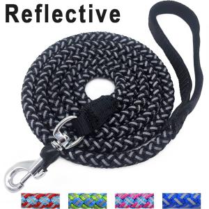 China 6 Foot Nylon Rope Dog Leash , Reflective Dog Leash For Large / Medium Dogs wholesale