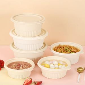 China Biodegradable PLA Round Salad Container For Soup Vacuum Thermoforming on sale