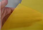 White Yellow Polyester Screen Printing Mesh , Plain Weave Silk Screen Fabric