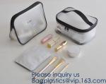 Clear Toiletry Makeup Bag, Travel Case, Cosmetic Organizer PVC Plastic w/Handle