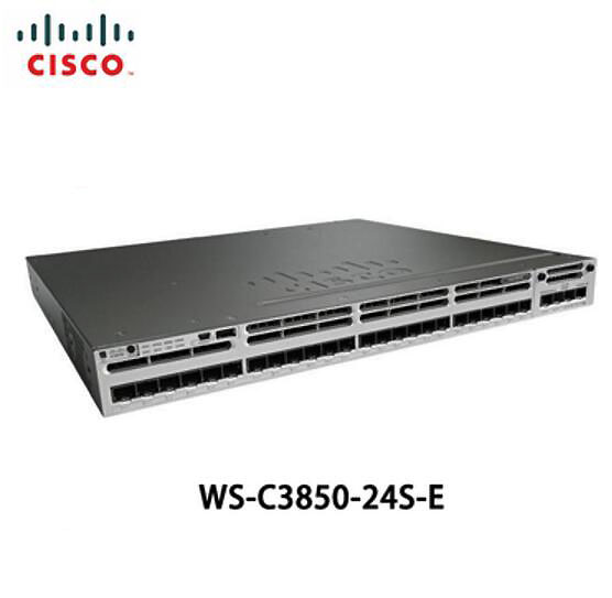 3850 Series 24 Port SFP Ethernet Adapter Switch WS-C3850-24S-E