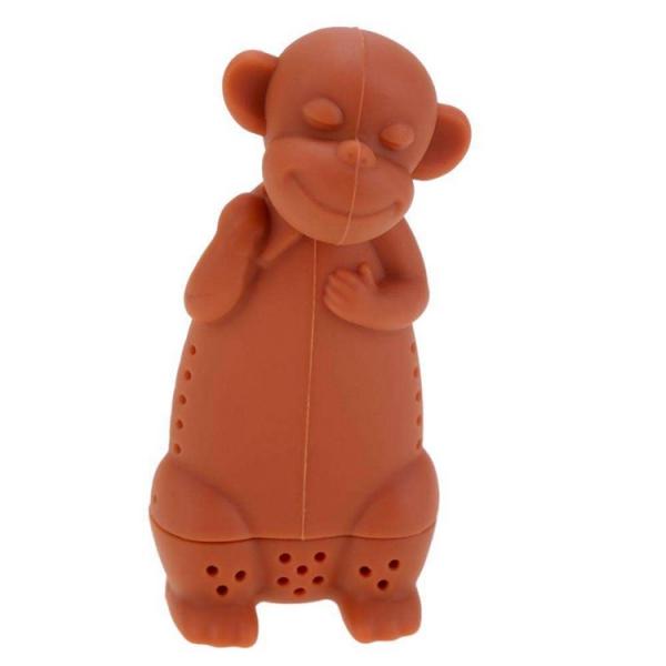 Quality Eco-friendly Food Grade Customized coffee drink monkey Silicone Tea Infuser Mug Bottle for sale