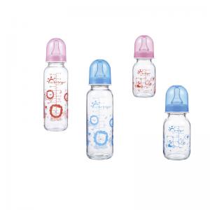 China Standard Neck 9oz 250ml Heat Resistant Glass Baby Feeding Bottles on sale