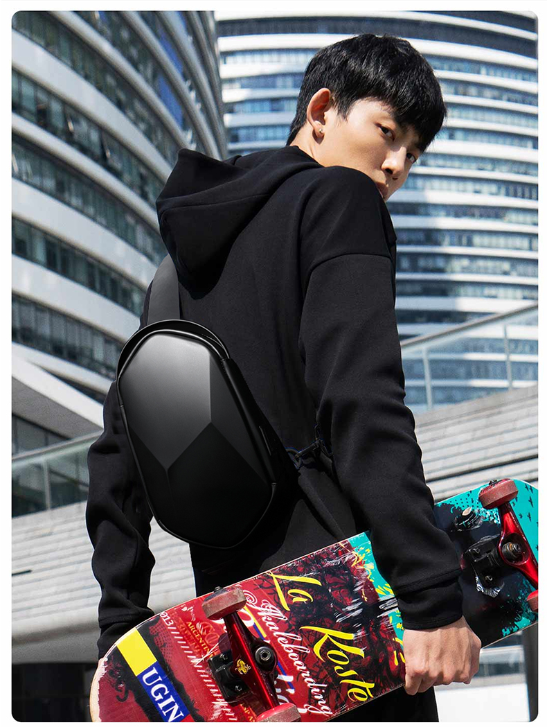 Factory hot custom fashion chest crossbody bag waterproof anti theft shoulder sling bag men sling bag